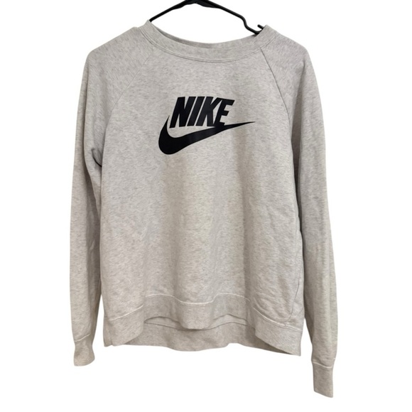 Nike Gray Athletic Crewneck Sweatshirt Womens Large - Picture 1 of 3
